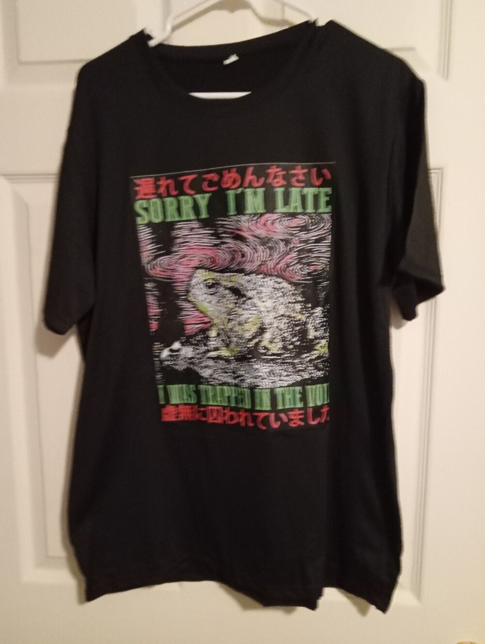 Sorry I'm Late Black Reptile Graphic T-Shirt